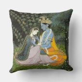 Krishna及びRadhaのカラフルの装飾用クッション クッション (裏面)