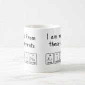 Krishna周期表名mug コーヒーマグカップ (中央)