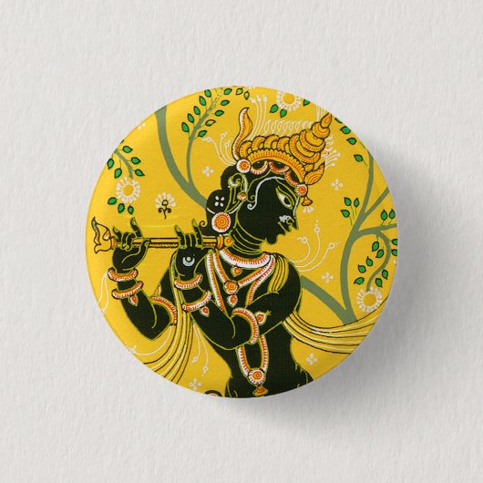 Krishna 缶バッジ (正面)