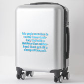 Krishna-Blue Yogic Man-Bun Hankamer Artjunkhaus シール (スーツケース)