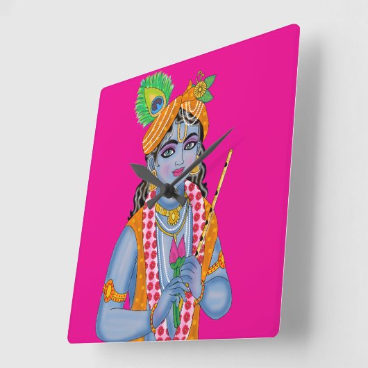 Krishna Clock スクエア壁時計 (傾斜)