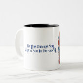 Krishna Mag卿：神の静寂に浸る ツートーンマグカップ (正面左)