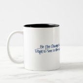 Krishna Mag卿：神の静寂に浸る ツートーンマグカップ (左)