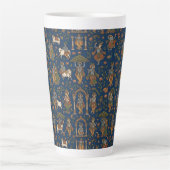 Krishna Pattern カフェラテマグ (正面)