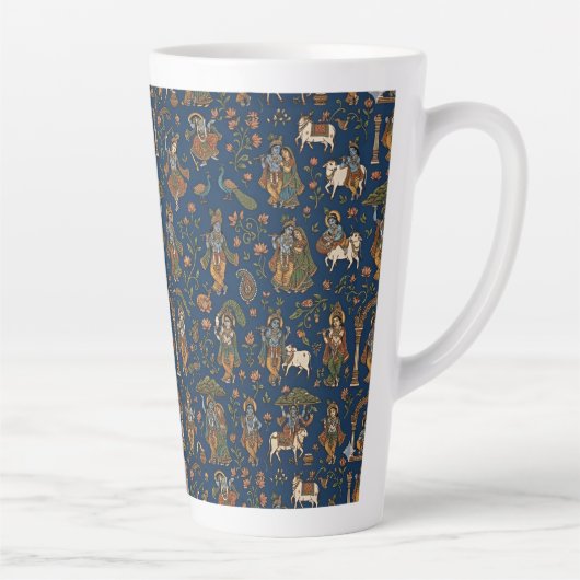 Krishna Pattern カフェラテマグ (右)