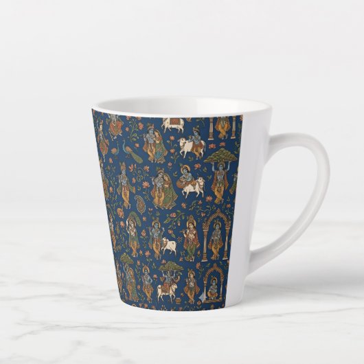 Krishna Pattern カフェラテマグ (右)