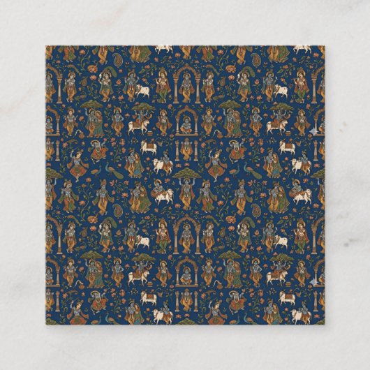Krishna Pattern スクエア名刺 (正面)