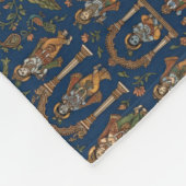 Krishna Pattern フリースブランケット (角)