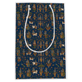 Krishna Pattern ミディアムペーパーバッグ