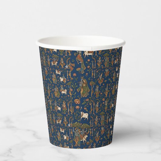 Krishna Pattern 紙コップ (右)
