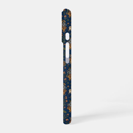 Krishna Pattern iPhone 16ケース (左側面)