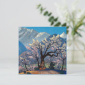 “Krishna - Spring in Kulu” by Nicholas Roerich 招待状 (スタンド正面)