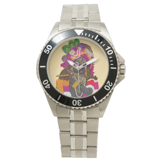 Krishna Wall Clock 腕時計 (正面)