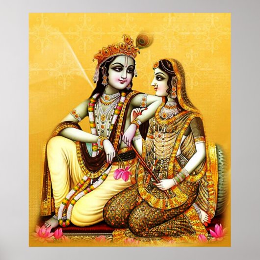 krishna with radha ポスター (正面)