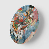 Krishna's combat with Indra, c.1590 ラウンド壁時計 (傾斜)