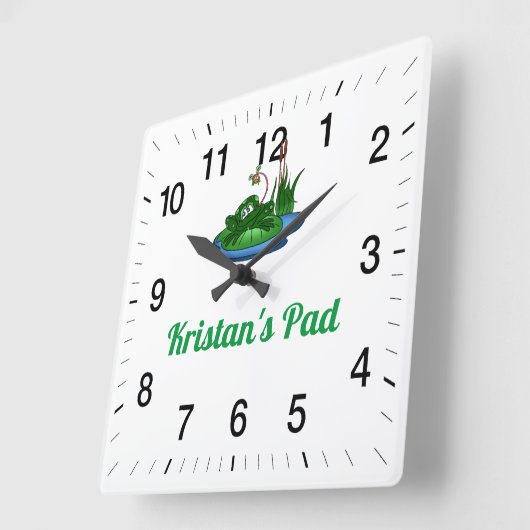 Kristan's Pad Square Wall Clock スクエア壁時計 (傾斜)