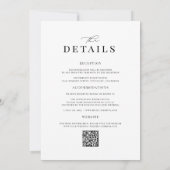 KRISTENミニマモダンリストオールインワン結婚ズ 招待状 (裏面)