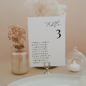 KRISTENミニマルモダンリストテーブル番号カード 招待状