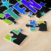 「KRISTEN」名、おもしろい「ハッピーバースデー」 ジグソーパズル (側面)