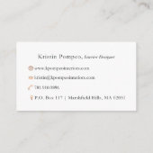 Kristen Pompeo 名刺 (裏面)