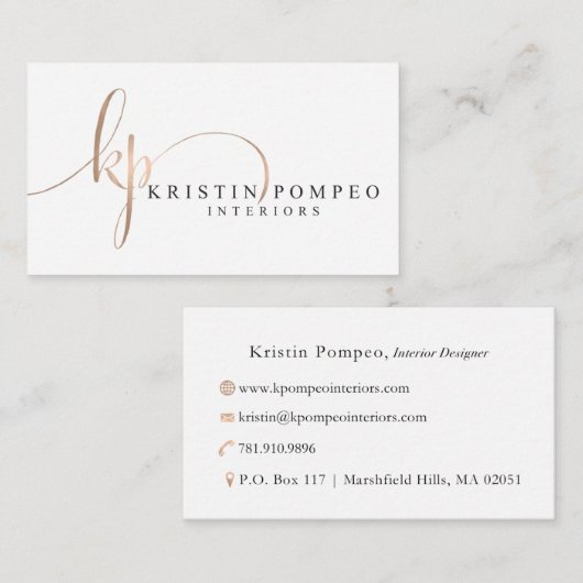 Kristen Pompeo 名刺 (正面/裏面)