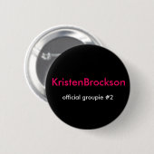 KristenBrocksonの公式のグルーピー#2 缶バッジ (正面&裏面)