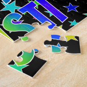 「KRISTI」名、おもしろい「ハッピーバースデー」 ジグソーパズル (側面)