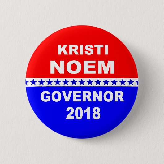 Kristi Noemの知事サウスダコタ2018年 缶バッジ (正面)