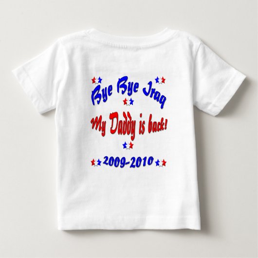 Kristieのカスタマイズ歓迎された家のお父さんのワイシャツ ベビーTシャツ (裏面)