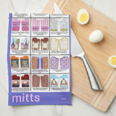 Kristie著台所タオルのオーブンのミットの芸術パターン キッチンタオル (四つ折り)