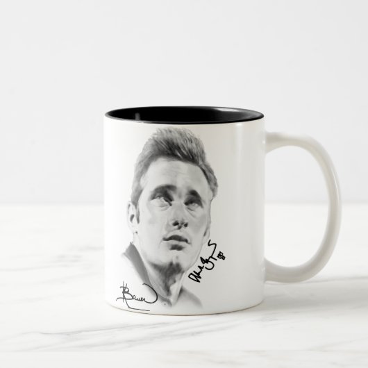 Kristin Bauer著"アレキサンダーSkarsgard" ツートーンマグカップ (右)