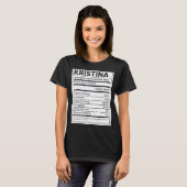 Kristina栄養情報問題解決Ha Tシャツ (正面フル)
