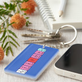 Kristofer定期テーブル名キーリング キーホルダー (正面右)