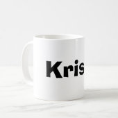 Kristyのマグ コーヒーマグカップ (正面左)