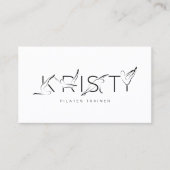 KRISTYネームピラティスインストラクター名刺 名刺 (正面)
