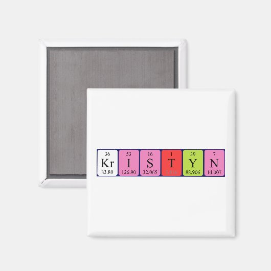 Kristyn周期表名磁石 マグネット (正面/裏面)