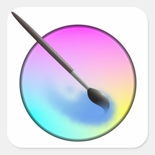 Krita icon sticker スクエアシール (正面)