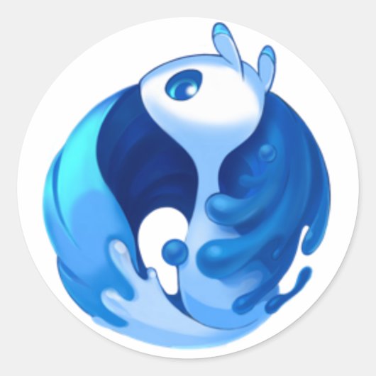 Krita mascot sticker ラウンドシール (正面)