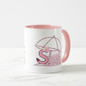 Kriyas Collectionによる" Simply Chillin " (ピンク) マグカップ (正面右)