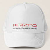 KRIZNO、MYSPACE.COM/KRIZNOSMUSIC キャップ (正面)