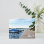 Krk,クロアチアのシティビューポストカード ポストカード (スタンド正面)