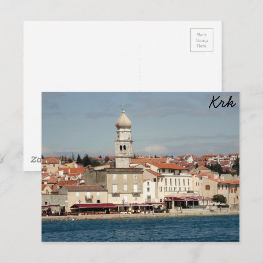 Krk、クロアチア ポストカード (正面/裏面)