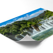 Krka waterfall ポスター (角)