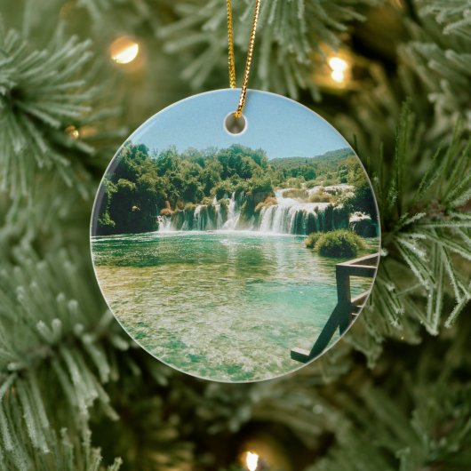 Krka Waterfalls -Krka National Park - Croatia セラミックオーナメント (ツリー)