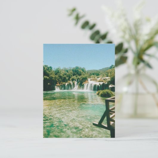 Krka Waterfalls -Krka National Park - Croatia ポストカード (スタンド正面)