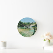 Krka Waterfalls -Krka National Park - Croatia ラウンド壁時計 (ホーム)