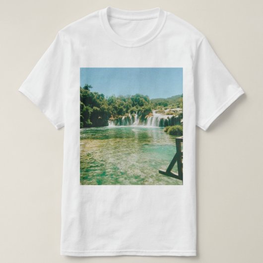 Krka Waterfalls -Krka National Park - Croatia Tシャツ (デザイン正面)