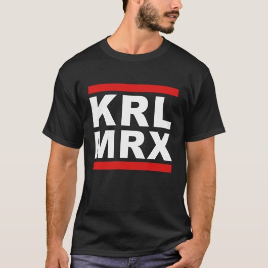 KRL MRXカールマルクス共産主義アクティビズム Tシャツ (正面)