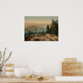 Krogkleven, Ringerike,ノルウェーから表示 ポスター (キッチン)