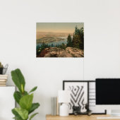 Krogkleven, Ringerike,ノルウェーから表示 ポスター (ホームオフィス)